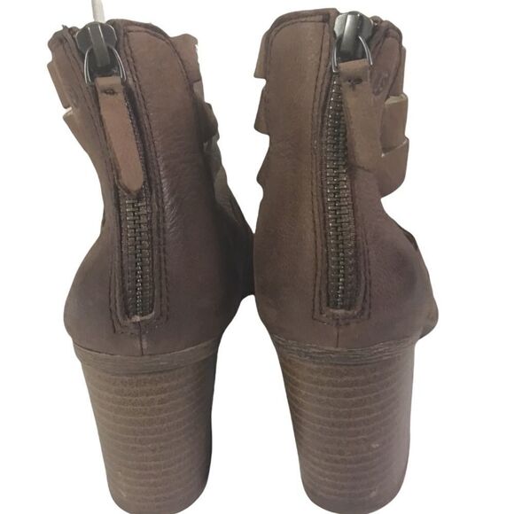 Josef Siebel Ankle Boots Brown Block Heel Bootie - Picture 6 of 12